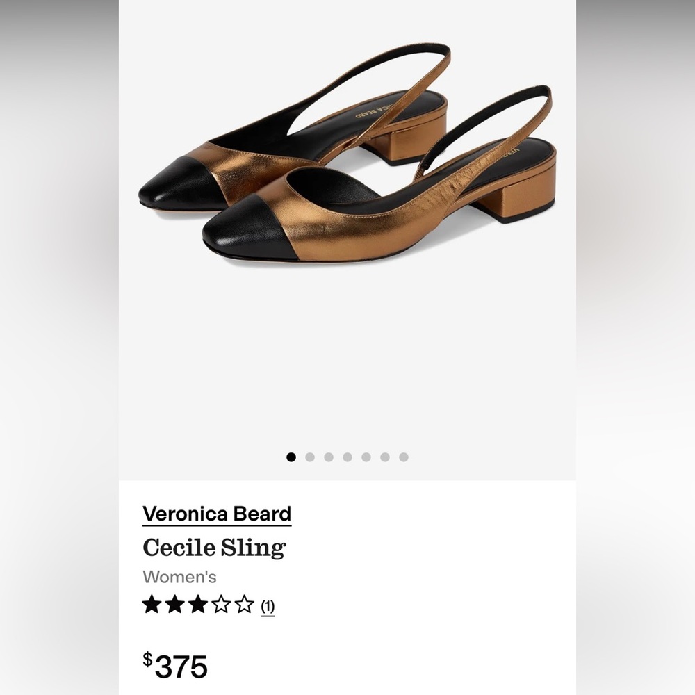 Veronica Beard D’Orsay sling back shoes